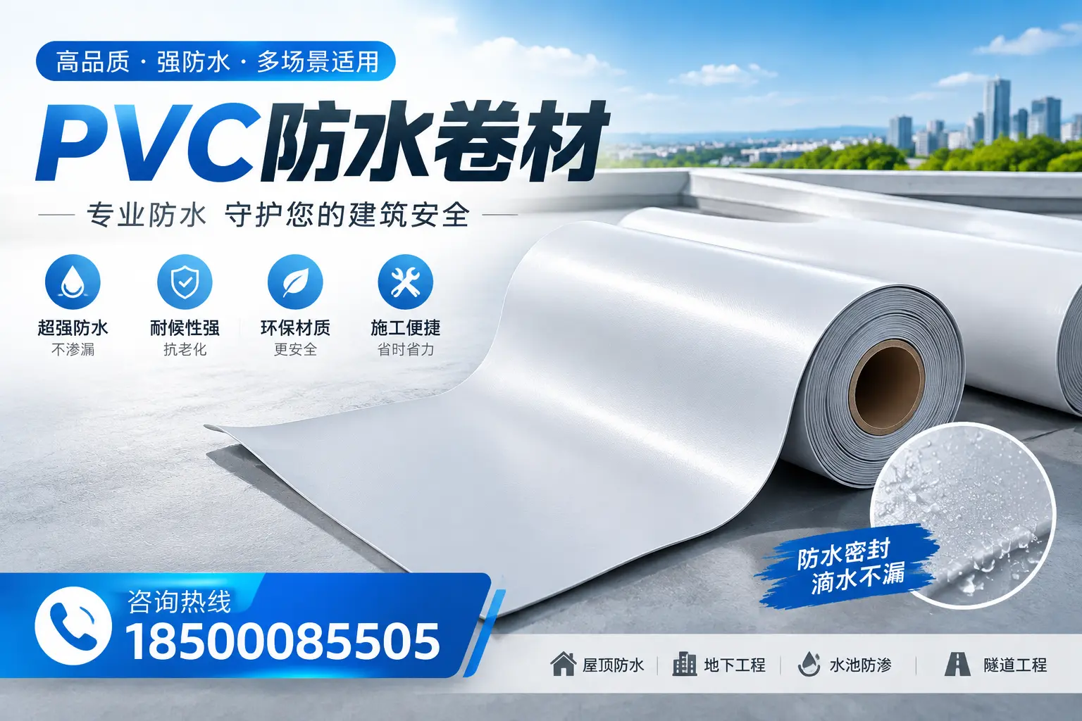 PVC防水卷材的市场竞争分析，琼中品牌选择参考
